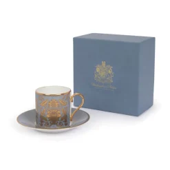 Royal Collection Shop Acanthus Grey Coffee Cup And Saucer Online