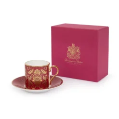 Royal Collection Shop Acanthus Pink Coffee Cup And Saucer Hot
