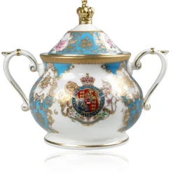 Royal Collection Shop Coat Of Arms Sugar Bowl New