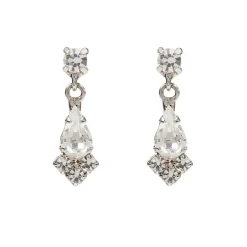 Royal Collection Shop Crystal Decagon Earrings Discount