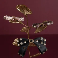 Royal Collection Shop Jewel Encrusted Dark Mauve Hairclip Fashion