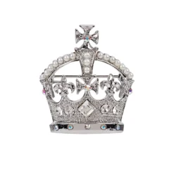Royal Collection Shop Silver Crown Brooch Hot