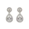 Royal Collection Shop Silver Drop Teardrop Earrings Clearance