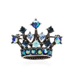 Royal Collection Shop Small Blue Crystal Crown Brooch Discount