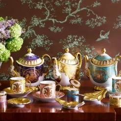 Royal Collection Shop Special Edition Lustre Purple And Blue Coffee Cup And Saucer Sale