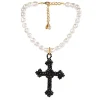 Royal Collection Shop Vicki Sarge Black Cross Necklace Hot