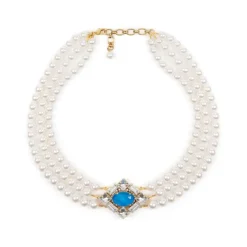 Royal Collection Shop Vicki Sarge Triple Strand Pearl Necklace Best