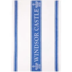 Royal Collection Shop Windsor Castle Blue Waffle Tea Towel Sale